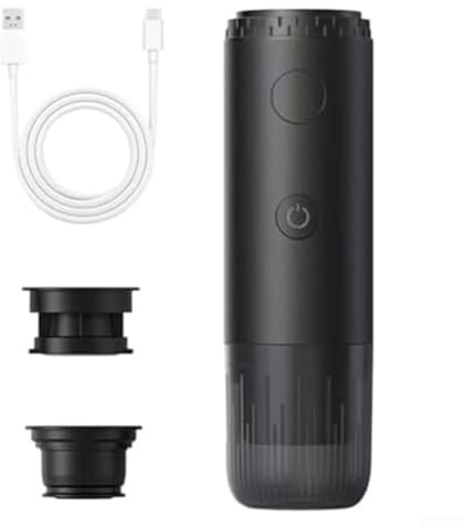 Trayneel Tragbare USB-Kaffeemaschine für Auto, Büro, Camping, Reisebecher mit schnellem Aufbrühen, kompakt, 27 x 20 x 9 cm, Schwarz