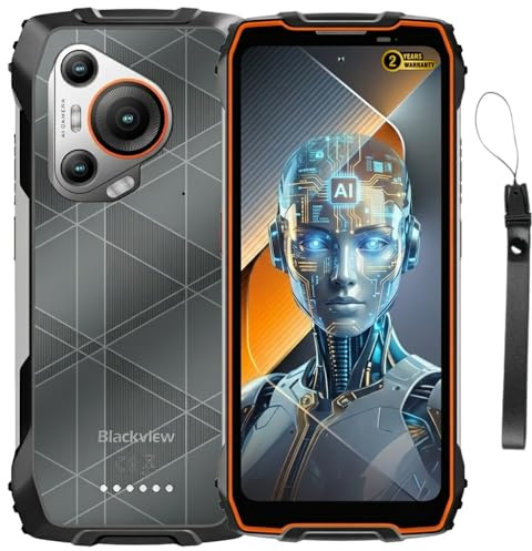 Blackview BL7000 | Rugged Smartphone 5G | 6,78 120Hz | 24GB RAM + 256GB (2TB) | 50MP + 20MP + 32MP Kamera | 7500mAh | Android 15 | NFC | GPS | Dual SIM | IP68/IP69K | 2 Jahre Garantie | Orange
