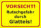 Melis-Folienwerkstatt Schild Rutschgefahr Glatteis - 30x20cm - 3mm Hartschaum – 20 VAR S00018-012-C
