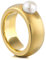 Heideman Damen Ring Coma 8 Perlenring silber farbend matt aus Edelstahl mit Süßwasser Perle weiss Gr.WP hr9108-1-11-56-SWP