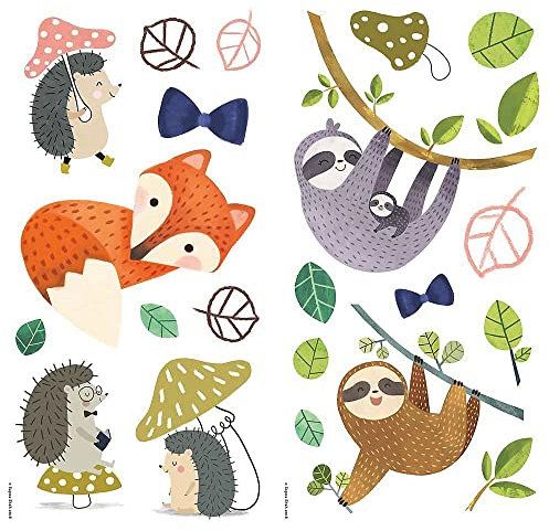 RoomMates Stickers Repositionnables les Animaux de Foret