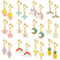 HIFOT boucle oreille clip Enfants 12 Paires, Petites Filles Princesse clous oreilles set, Pretend Play Dress up Cadeau Fille Accessoire fête