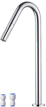 Ibergrif M22302 Osmoseanlage Spültischbatterie für Wasserfilter, Umkehrosmose Wasserhahn für Küche, Chrom, Silber