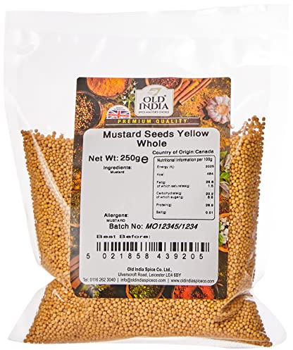 Old India Mustard Seeds Yellow Whole 250g