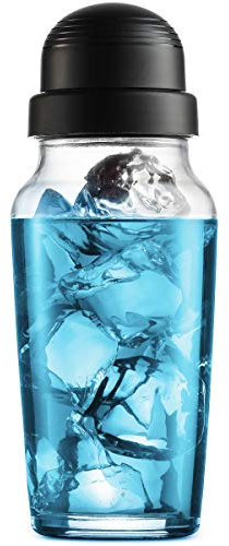 Godinger Cocktail Shaker, Martini Shaker, Italian Made Glass Bar Shaker, 19oz