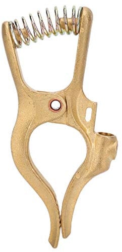 300AMP Ground Clamp, Brass Ground Earth Clamp Stinger for ARC Welder TIG and MIG Welding Ground Cable Grip Clip Hardware Tool Supplies