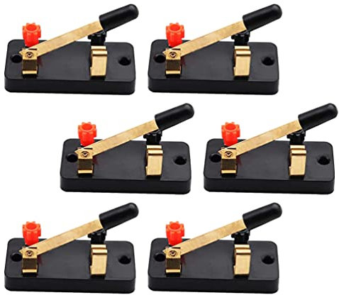 iplusmile 6st Single-wurf-schalter Schalten Stromschalter Im Labor Doppel Werfen Schalter Diy Wissenschaft Projekte Einzelwurf Kupfer Rotieren Ausrüstung Doppeltes Messer