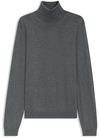 BOSS Herren Musso-P Slim-Fit Rollkragenpullover aus extrafeiner Merinowolle