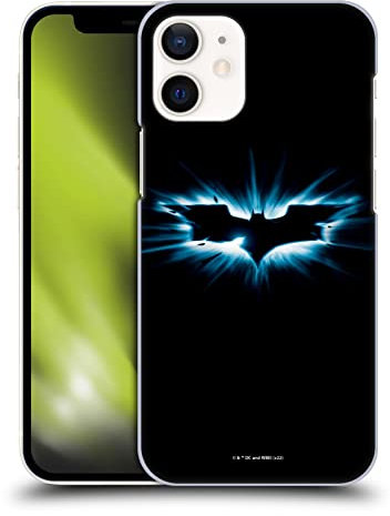 Head Case Designs Offizielle The Dark Knight Logo Schwarz Graphics Harte Rueckseiten Handyhülle Hülle Huelle kompatibel mit Apple iPhone 12 Mini