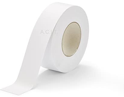 ACIT, Nastro Adesivo Antiscivolo, Nastro di Sicurezza, nastro antisdrucciolo adesivo per barca, piscina, interno ed esterno, Nastro Antiscivolo Impermeabile non abrasivo (18,3m x 50mm, Bianco)