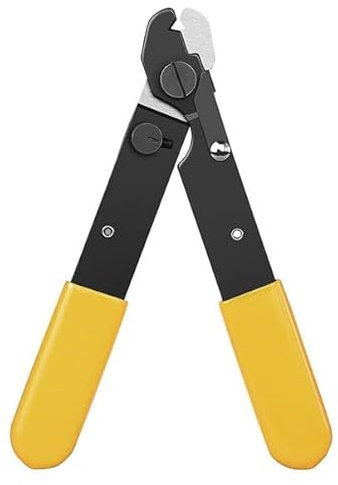 CHB Single Hole Fibre Optic Cable Strippers Pigtail Buffer Jacket Stripping Fiber Patch Lead Pliers Snips Hand Tool 1 Hole