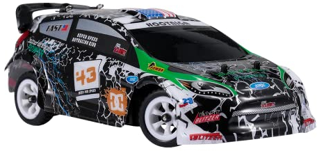 WLtoys K989 Rc Car 1:28 4WD Drive Off-Road 2.4G High Speed 30Km/H Alloy Car Game Drift RC Car 1/28 Drift Rally Vehicle Toys (K989 1B)