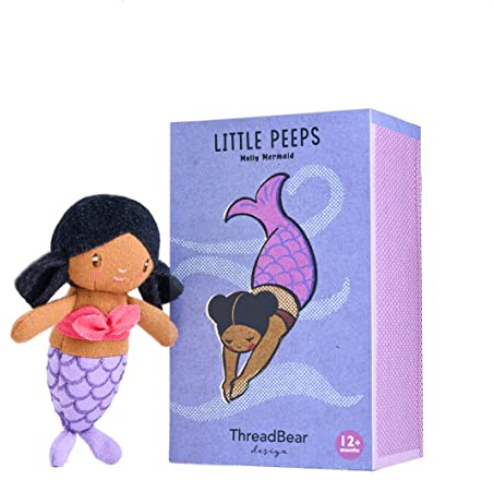 ThreadBear Toys & Gifts Little Peeps Molly Mermaid - Soft Doll With Gift Box For Children