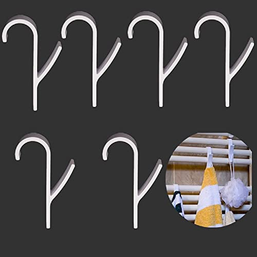 6 Pcs Towel Hook Radiator Towel Holder White Radiator Hook Hooks for Towel Radiator Plastic Bathroom Radiator Round Radiator Towel Holder Heating Hook to Hang in