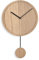 Natuhr Moderne Pendeluhr – Swing Modern – Eiche unbehandelt Holz - Quarz-Uhrwerk