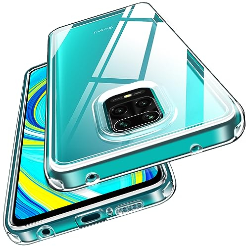 iVoler Anti Ingiallimento Chiaro Cover per Xiaomi Redmi Note 9S / Redmi Note 9 Pro, [Antiurto di Grado Militare] Trasparente Sottile Anti Graffio Custodia Case con Paraurti Assorbimento degli urti