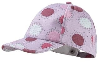 Sterntaler Baseball -Cap Blumen - Basecap Mädchen mit UV 50+ - Schildkappe für Kinder mit Blumendruck aus Flammgarn -Jersey - Basecap für Kinder mit Metall -Schließe zur Größenregulierung- flieder, 53