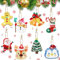 Christmas Diamond Art Painting Keychains 8pcs, 5D DIY Christmas Diamond Art Painting Keyrings Kits for Kids Girls Adults, Xmas Key Pendant Rings Arts Craft Kits