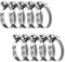 shinfly 10 Piezas Abrazaderas Metalicas para Tubos, Abrazaderas de Manguera de Acero Inoxidable 304, Abrazaderas de Tornillo para Tubo, Ajustable 12-22mm, para Mangueras, Coche, Lavadora, Jardín