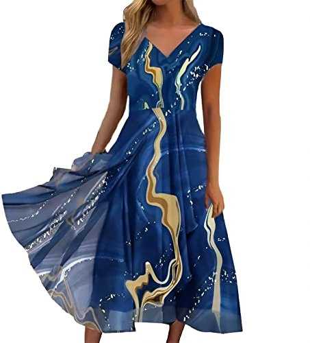 Offerte del Giorno Lampo: Vestito Lungo da Cerimonia Floreale, Abito Rosa Antico Assimetrico, Vestito A Pois Lungo 2024 Special Deals