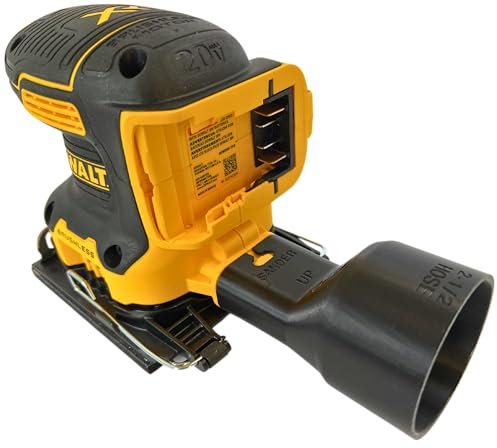1058 Designs - Sander Vacuum Adapter for DeWalt 1/4 Sheet Palm Sanders DCW200 DCW210 - Shop Vac Attachment for Dust Collection (2-1/5.1 cm)