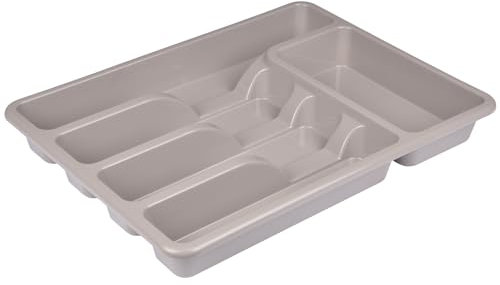 Homéa, - Cubiertos de lujo de plástico, 39 x 29 x 5 cm, color marrón