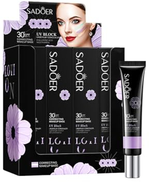 ISAKEN 12er Pack Sonnencreme Gesicht SPF 30+, UVA-UVB-Schutz-Sonnenschutzlotion Wasserfester Sonnenblocker Feuchtigkeitsspendender Sun Protection Sun Gel Tonangleichend Gesichtscreme