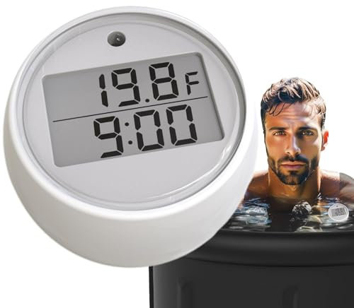 Eisbad-Thermometer – Kaltwasser-Thermometer, wasserdichte schwimmende Thermometer, Bade- und Pool-Thermometer | Digitale Wasserthermometer, Eisbad, kaltes Tauchzubehör zum Baden und Schwimmen