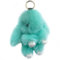 Xsclpomddy Süße Groß. Plüsch Hase Schlüsselanhänger Plüsch-Häschen 7in Schlüsselanhänger Pom Poms Taschenanhänger Handtasche Autoschlüssel Dekoration,lake blue