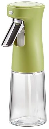 LVUNZJCA Rociadores de Aceite Bote de Aceite en Aerosol de Vidrio, Botella de Aceite en Aerosol for Cocina, Bote de Aceite en Aerosol atomizado para Cocina(Verde)