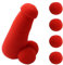 Hsthe Sea 1 Set Small Sponge Brother Magic Tricks,4 Pcs Red Sponge Balls Funny Gadgets Street Stage Close up Magic Tricks Magician