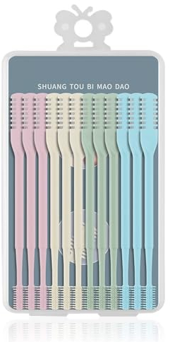 XPJBKC Nasenhaarschneider, 12PCS 2024 Neues Nasenlochhaarentferner-Werkzeug, 2 in 1 Professioneller Nasenhaarschneider Herren, Nasenhaarschneider Damen mit Ohrpicker (Zufällige Farben)