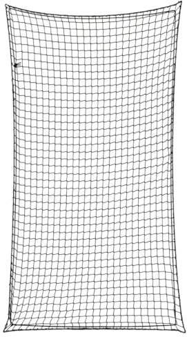vidaXL Anhängernetz, Hängernetz mit Gummiseil, Abdecknetz für Anhänger, Transportnetz Ladungssicherungsnetz Gepäcknetz, Schwarz 3x1,65m PP