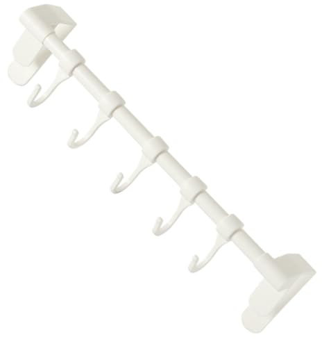 PAMINGONO Badezimmerschrank Haken Utensilienhalter Haken Für Küchenschränke Küchenhaken Zum Aufhängen Schrankhaken Kleiderbügel Für Küchenutensilien Schwere Haken Wandgarderobe Weiß Plastik