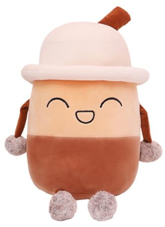 URFDCAD Bubble Tea Plush Toy Teacup Pillow Cartoon Plush Dolls Funny Fruit Comfort Hugging Pillow Milk Tea Teacup Cushion Stuffed Toy Gift For Kids Adults Birthday