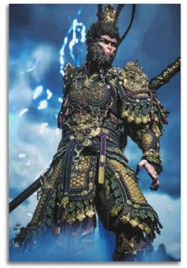 Poster Black Mythos Goku, Videospiel-Poster, dekorative Malerei, Leinwand, Wandposter und Kunstdruck, moderne Familienschlafzimmer-Dekoration, Poster, 30 x 45 cm