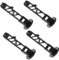 jojofuny Replace Trash Bin Lid Bolts 4pcs Plastic Lid Locks Accessories for Trash Can Lid Locking