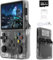 Sentk R36S Handheld Retro Game Console with Open Source Linux System, 3.5 Inch IPS Screen, 64G TF Card Retro Classic Games, Retro Games Console Handheld Emulator Console, 3200mAh Battery-Black