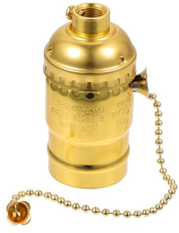 Vaguelly Portalámparas Retro De Aluminio Con Interruptor De Tipo Zipper Para Decoración De Interiores y Lámparas De Pared Vintage