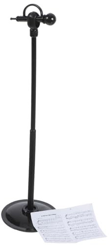 HEALSOPTHY 1ensemble Miniature Microphone Et Partition Décorative pour Maison De Poupée Accessoire Musical Adorable pour Décoration De Chambre