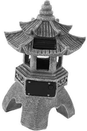 iplusmile Farol Japonés De Piedra Decoración Asiática para El Hogar Estatuas para Exteriores Luces De Paisaje Lámpara Decorativa De Piedra Faroles De Piedra Japoneses Faroles