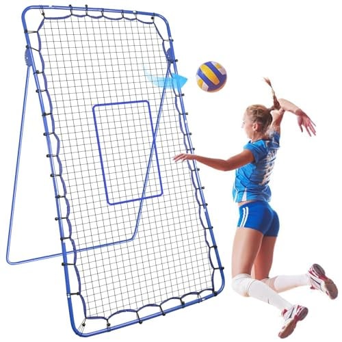 Volleyball Netz Für Garten, 7×4 Ft Rebounder Für Fußball, Höhenverstellbarer Volleyballnetz Outdoor Federball Netz Für Garten, Volleyball Trainingsgerät Für Federball, Fußball Und Tennis