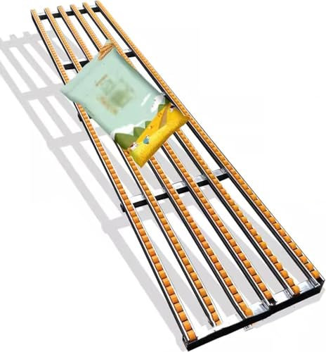 Rollenständer aus Edelstahl für den Frachtumschlag (3 Rutschen, 300 cm lang)