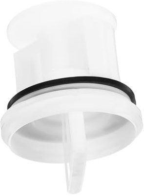 Lurrose Tappo di pompa di scarico della lavatrice Filtro della pompa di scarico della lavatrice Filtro dell'acqua di lavaggio presa dell'acqua della pompa di drenaggio AbS bianca
