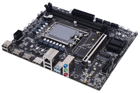 H610 Double Channel DDR4 Motherboard Supports for I3 I5 I7 I9 12th 13th 14th Gen, LGA 1700 Socket, PCIe 4, SATA 6Gb/s, 1Gbps LAN, M.2 Slots, MATX