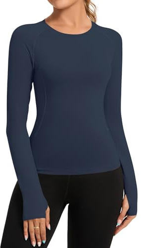 Rapbin Women's Gym Tops Workout Running Yoga Sports T-Shirt Quick Dry Top | Quick dry breathable fabric,stretchy slim fit,crew neck,workout running yoga gym wear,short or long sleeve,single or 2 pack