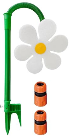 Crazy Sprinkler, Sprinkler Blume Mit 2 Adapter 360 Grad Rotierendes Garten Rasensprinkler, Tanzende Blume, Spritzblume Wassersprinkler Spielzeug Für Kinder Draußen Haustiere