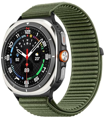 Issinlky Nylon band for Galaxy Watch Ultra 47mm(2026/25/24) | Elastic Sports Strap for Galaxy Watch Ultra 47mm
