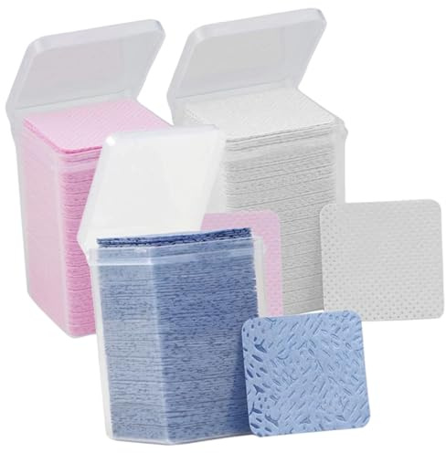 TOPBATHY 3 Flaschen Wimpernkleberentferner mit Baumwolle Reinigungspads für Klebstoffflaschen Schnelles Entfernen von Rückständen für Zuhause und Schönheitsstudios