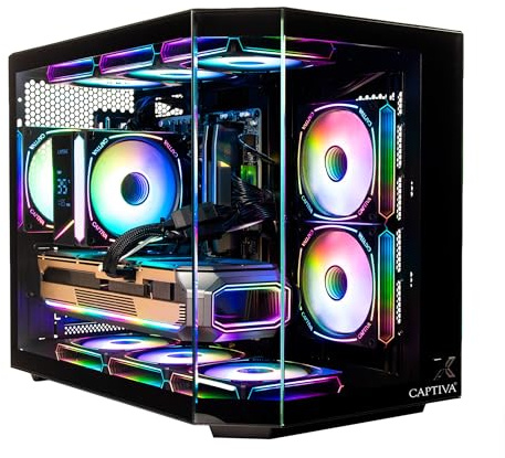 Captiva PC Entry Gaming R92-538 | AMD Ryzen 7 5700X | 32GB DDR4 RAM | NVIDIA GeForce RTX 5060 Ti 16GB | 1 TB SSD | Windows 11 Home
